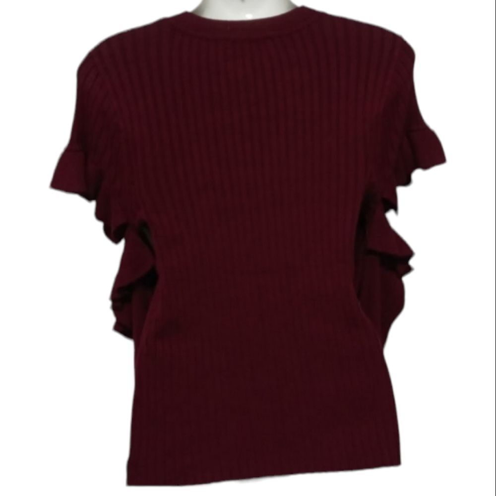 ASOS Sweater Ruffle Cold Shoulder 6 - Picture 3 of 7